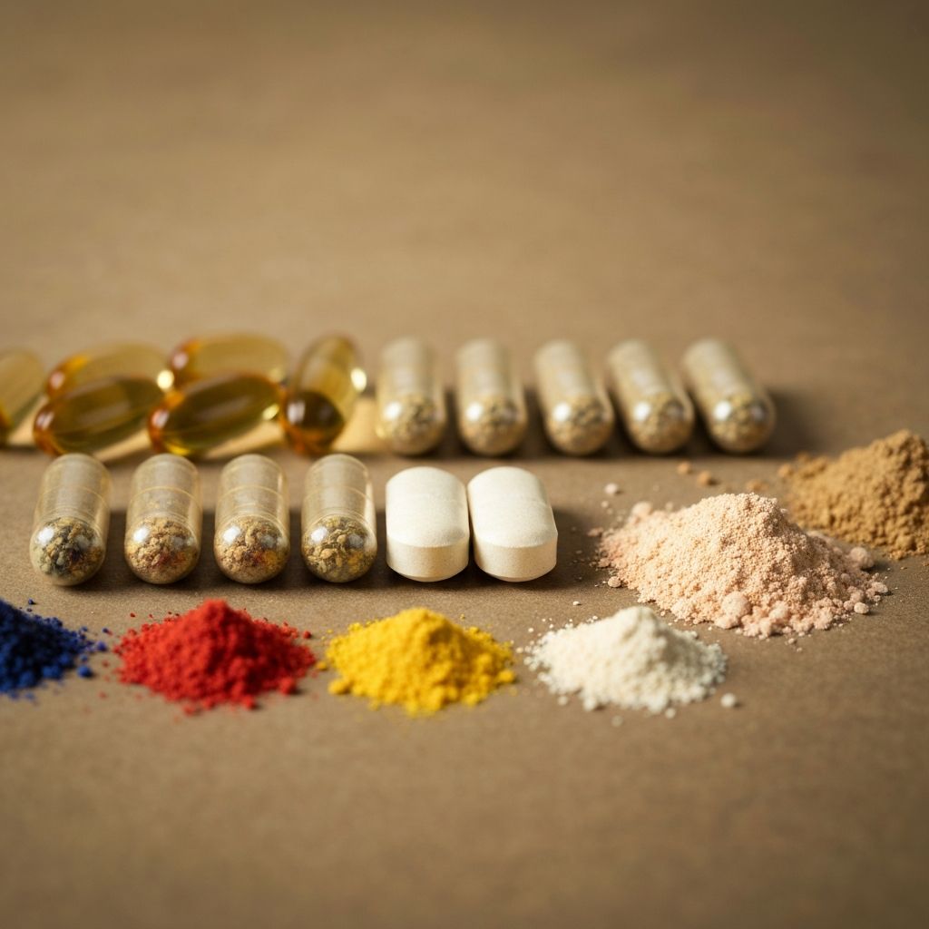 Product catalog format for natural supplements